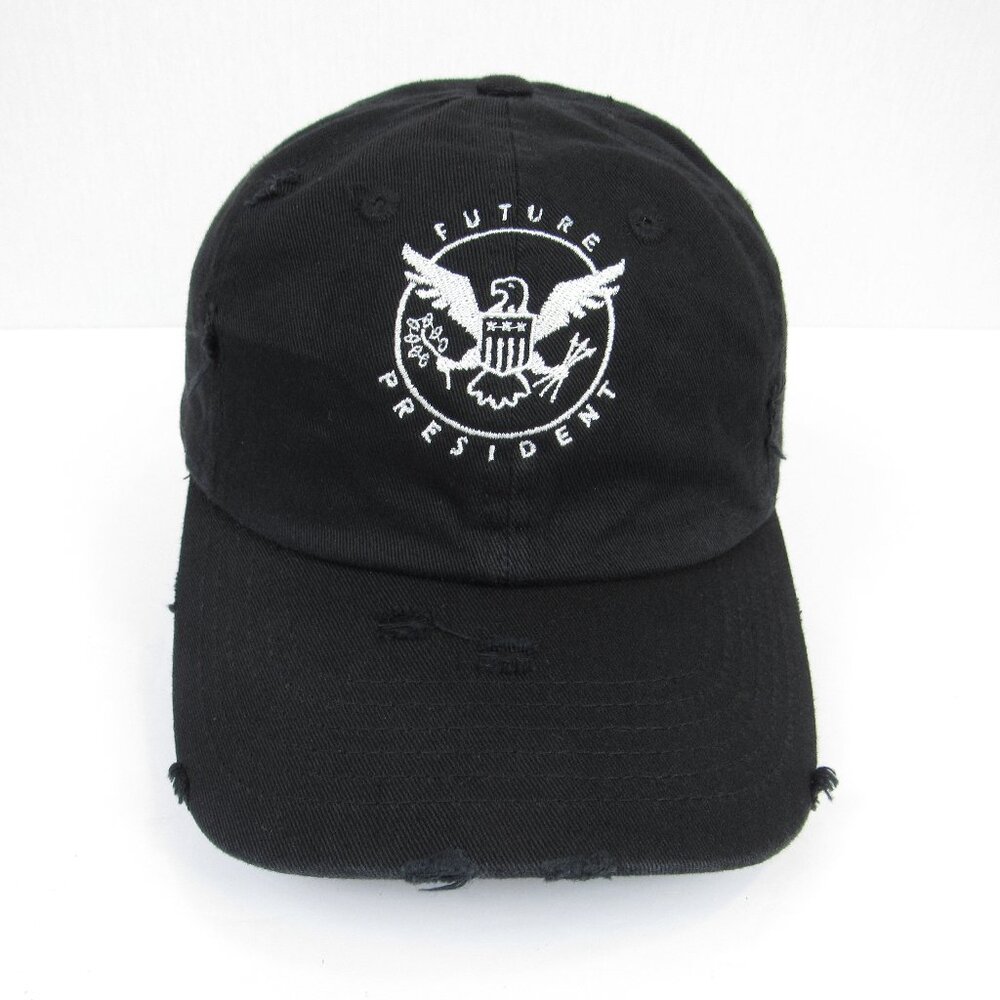 KB Ethos Vintage Future President Embroidered Black Cap Youth Adjustable